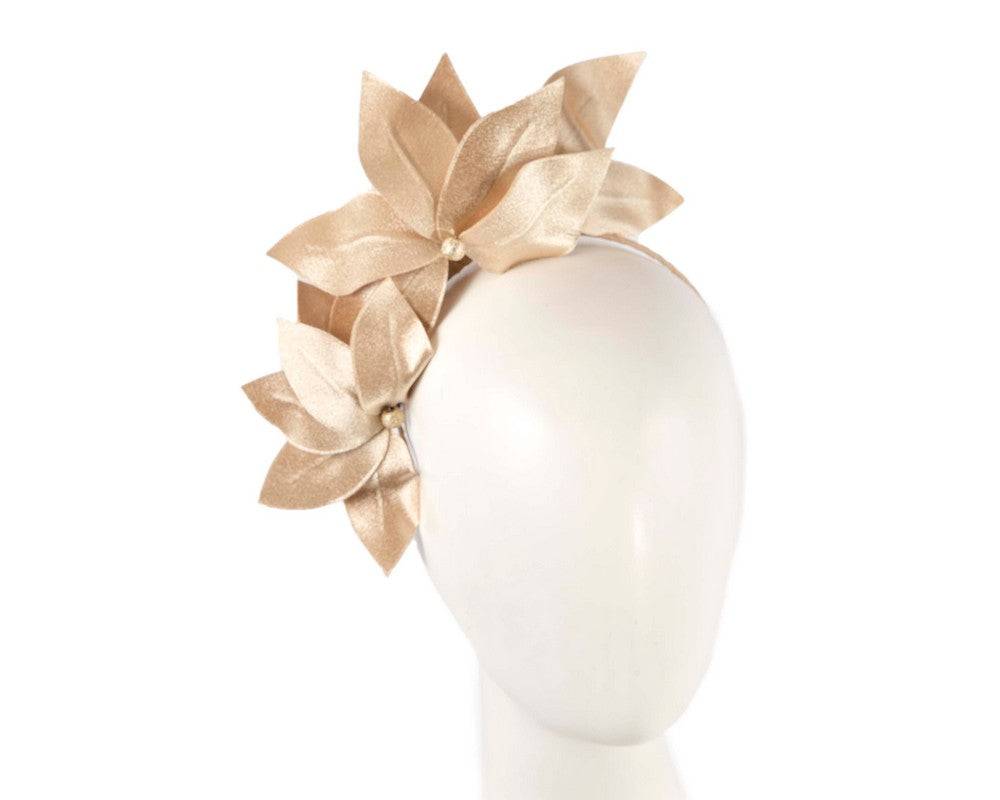 Bespoke gold flower headband-0